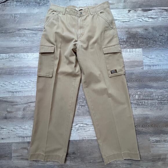 Timberland Cargo Pants 34x32 Khaki Cotton Utility Workwear - Picture 1 of 7
